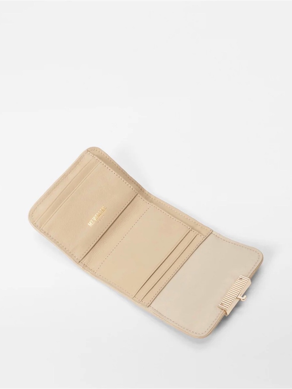 MZ Wallace Crosby Lock Wallet in Buff - Picture 4 of 9